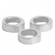 DQ Metall geschlossener Ring 3mm Antik Silber